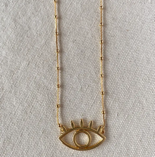 All Seeing Eye | Necklace Featuring Satellite Chain